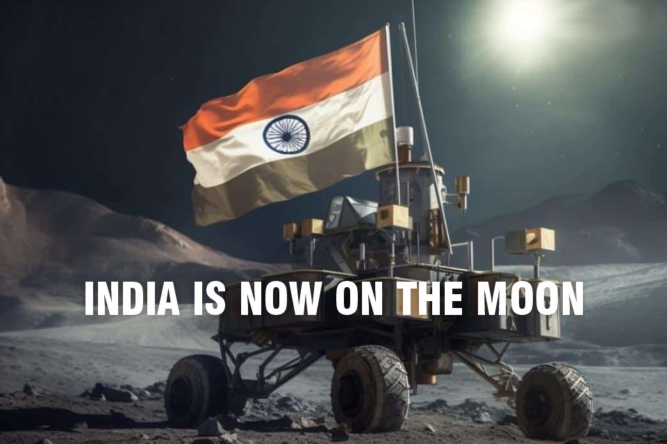 You are currently viewing INDIA IS NOW ON THE MOON